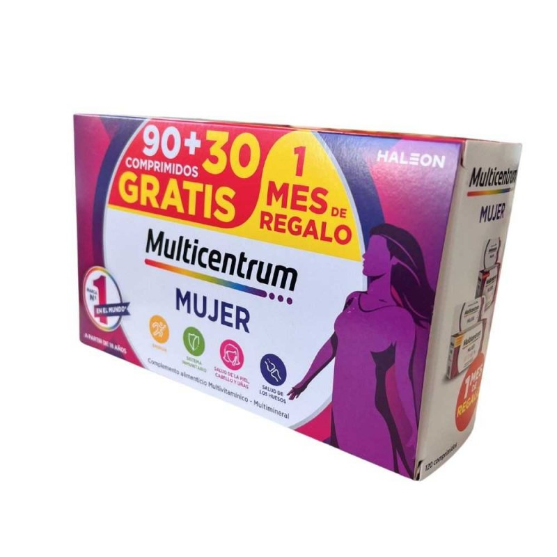 MULTICENTRUM MUJER PACK PROMO 90+30 COMPRIMIDOS