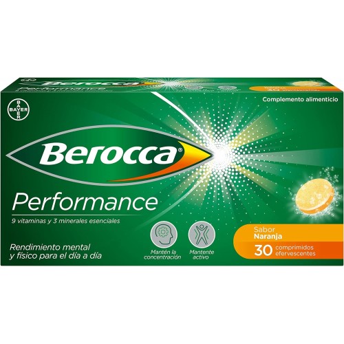 BEROCCA PERFORMANCE NARANJA 30 COMP EFERV