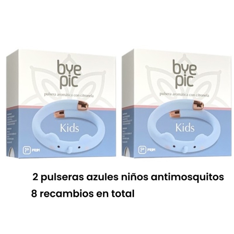 2 Pulseras antimosquitos azul