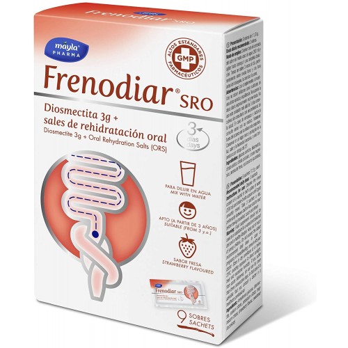 FRENODIAR SRO  9 SOBRES DIARREA INTOXICACION ALIMENTARIA8470001811769