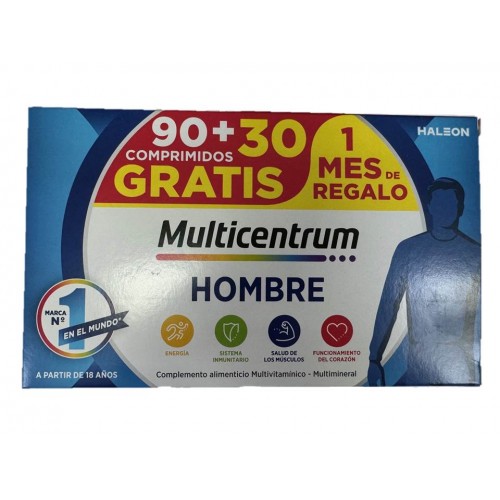 MULTICENTRUM HOMBRE 90+ 30 COMPRIMIDOS PACK PROMOCIONAL